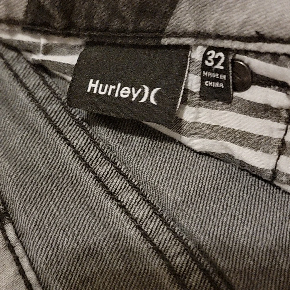 Bundle 2 Pairs Hurley Denim Striped Shorts - Picture 3 of 7